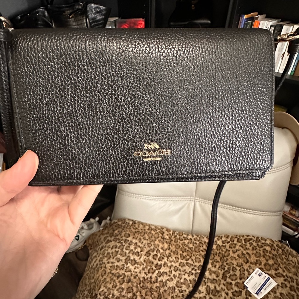 Coach Pebbled Leather Shoulder Bag